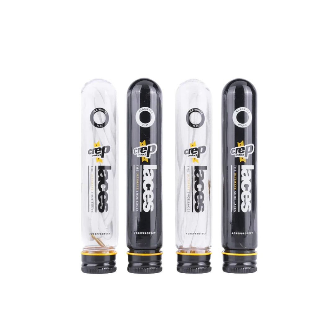 Crep Protect Pre-Treated Laces - Black (Flat)