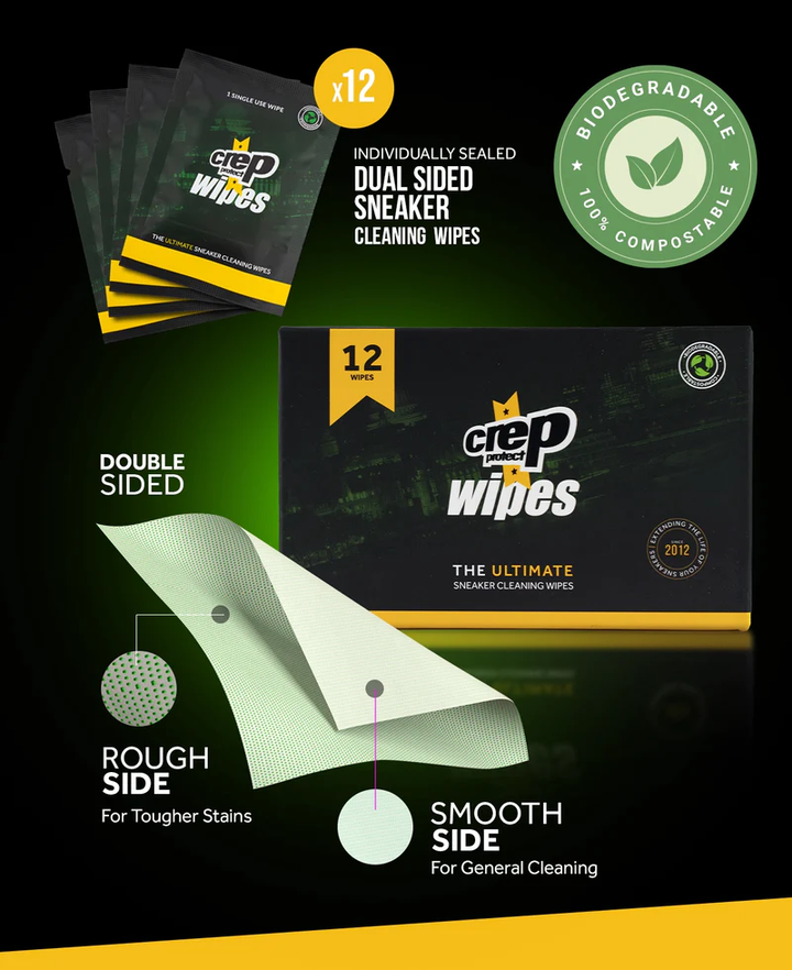 Crep Protect Wipes Biodegradable 12 Pack