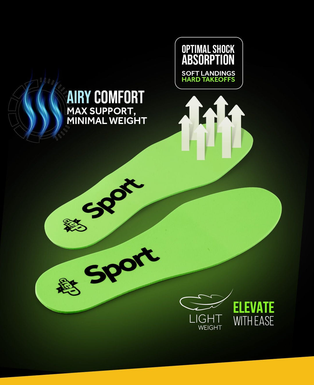 Crep Protect Poron Sports Insoles - Green