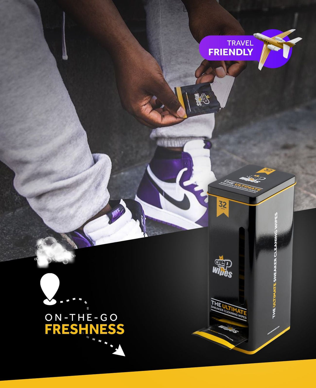 Crep Protect Shoe Cleaning Wipes (32 Wipes)