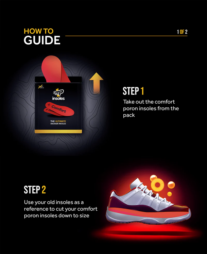 Crep Protect Poron Comfort Insoles - Red
