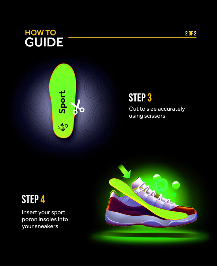 Crep Protect Poron Sports Insoles - Green
