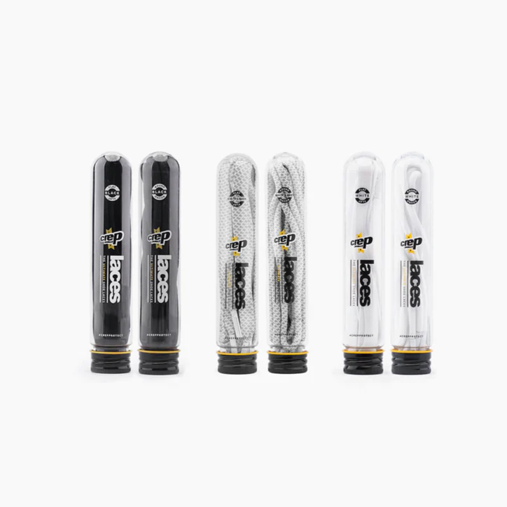 Crep Protect Pre-Treated Laces - Black (Flat)